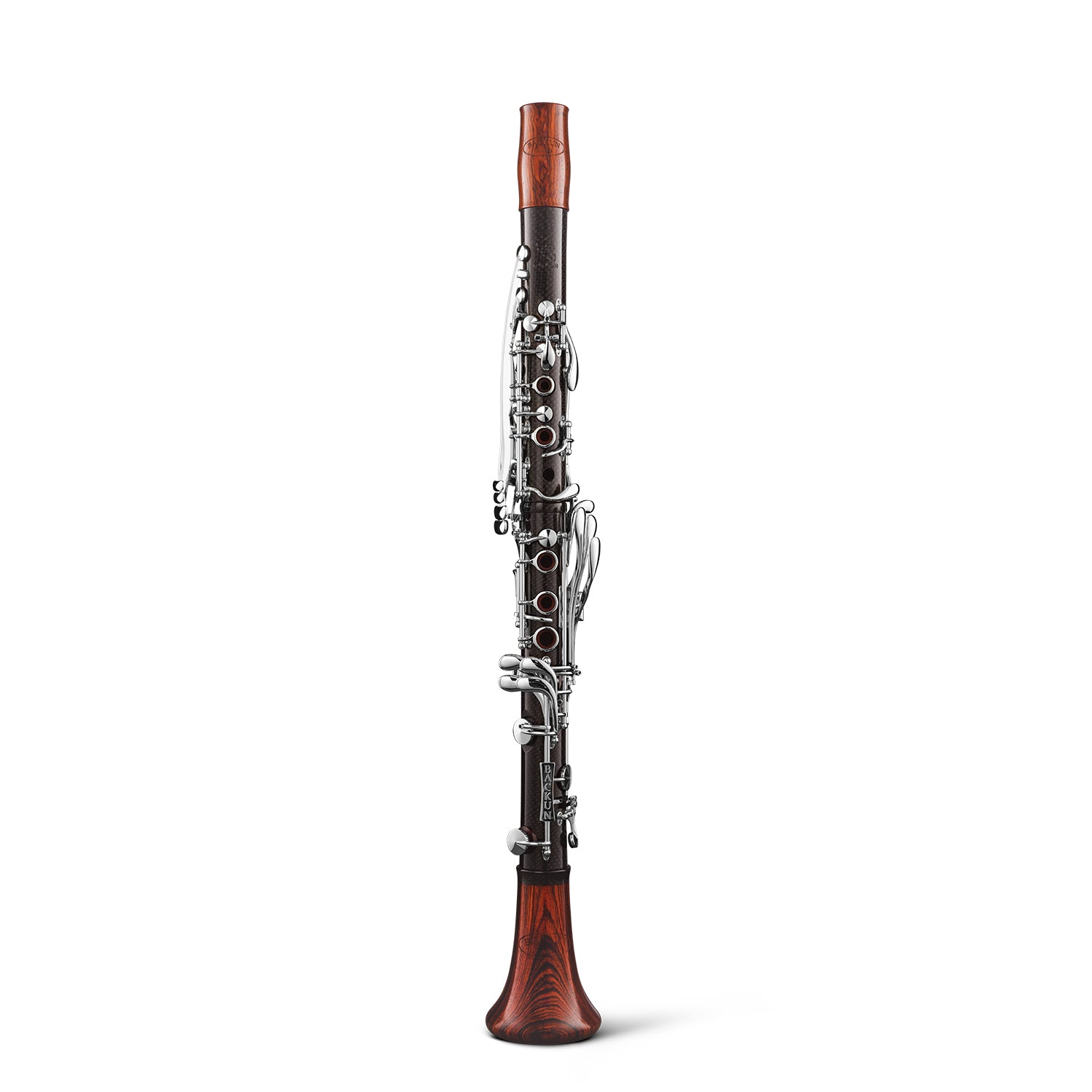 backun-bb-clarinet-CG-carbon-cocobolo-silver-front