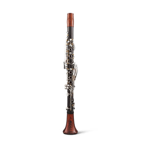 backun-bb-clarinet-CG-carbon-cocobolo-silver-with-gold-posts-front