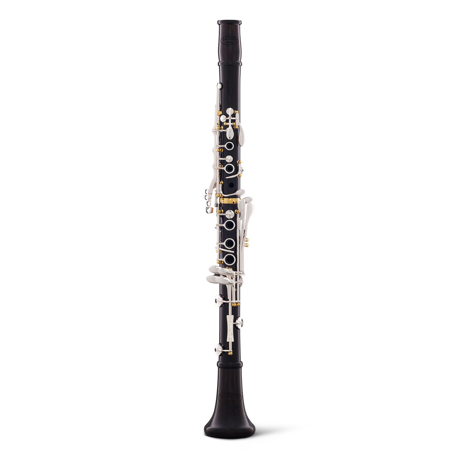 backun-bb-clarinet-protege-grenadilla-silver-with-gold-posts-front