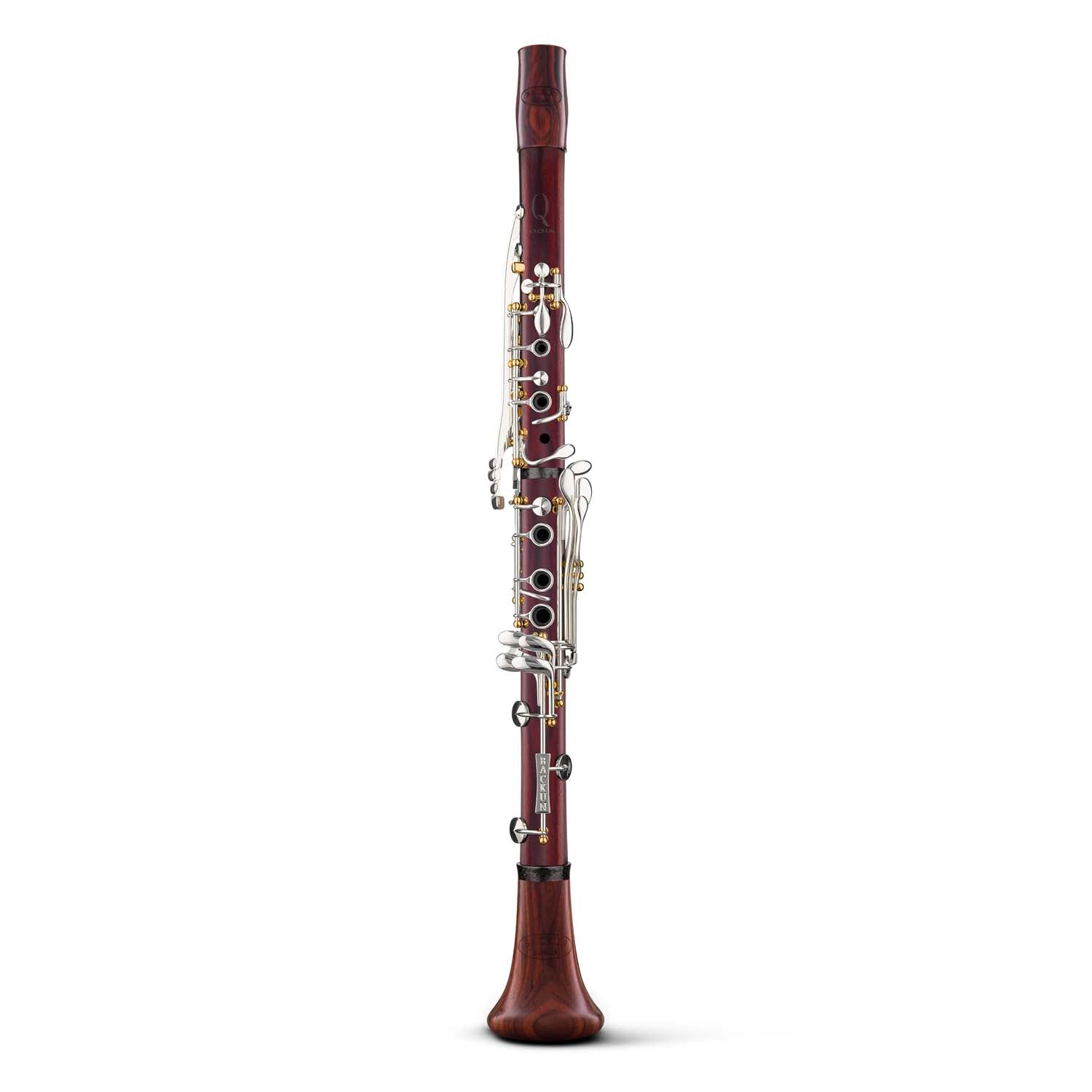 backun-a-clarinet-Q-series-cocobolo-silver-with-gold-posts-with-eb-key-front_ce0481d8-7b43-4088-a716-e199fcaa42d9