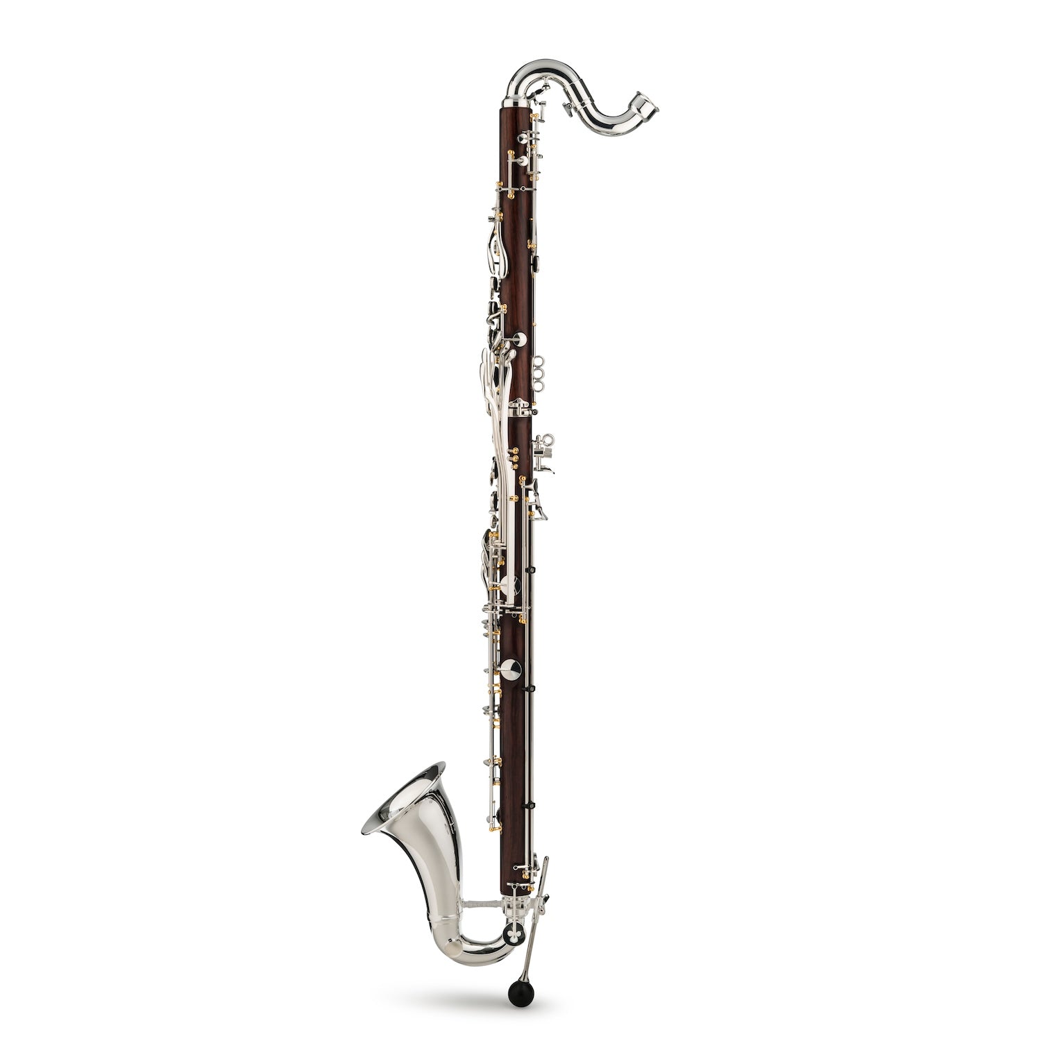 backun-bass-clarinet-Q-series-cocobolo-silver-with-gold-posts-side-3