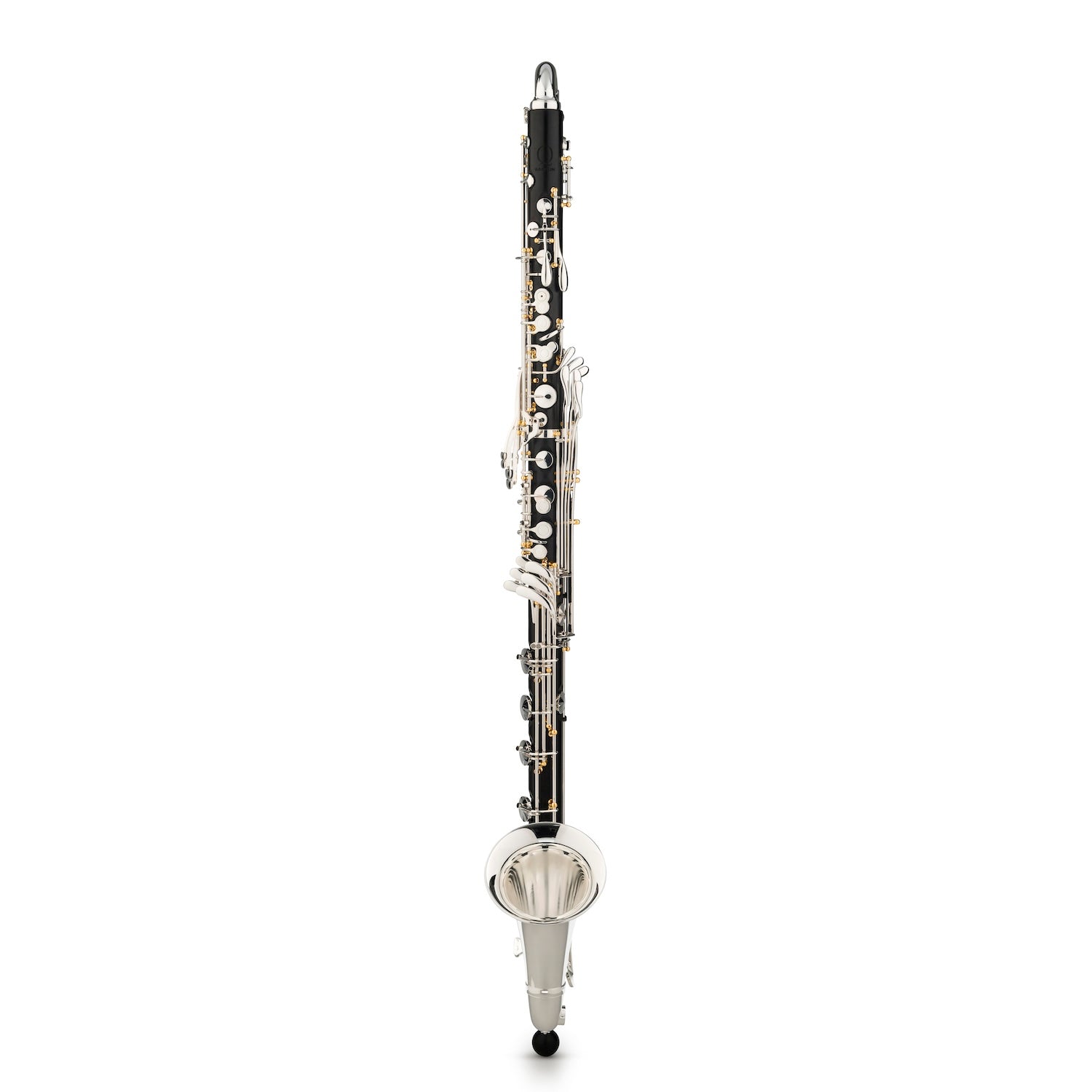 backun-bass-clarinet-Q-series-grenadilla-silver-with-gold-posts-front