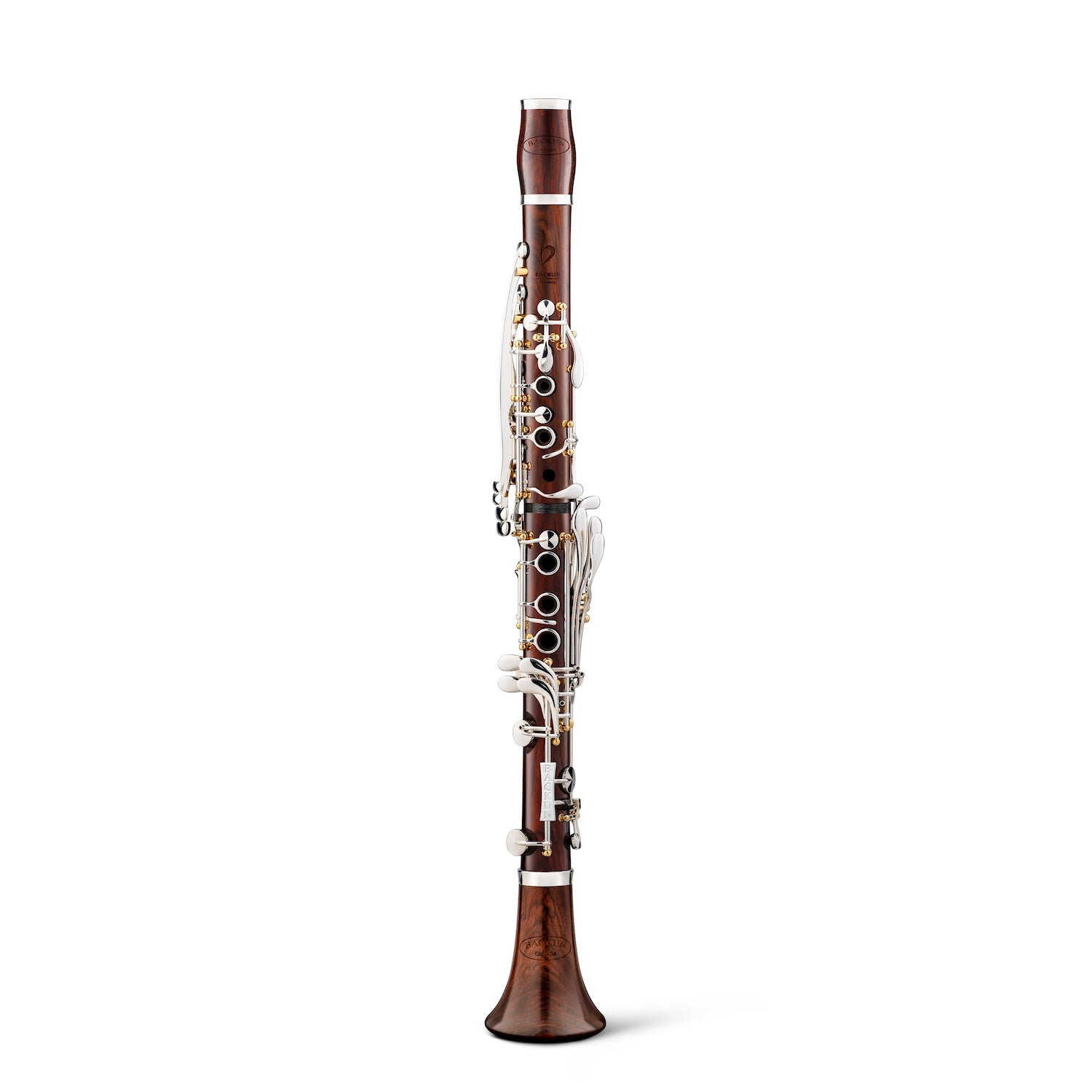 backun-bb-clarinet-essence-cocobolo-f-vent-silver-with-gold-posts-front