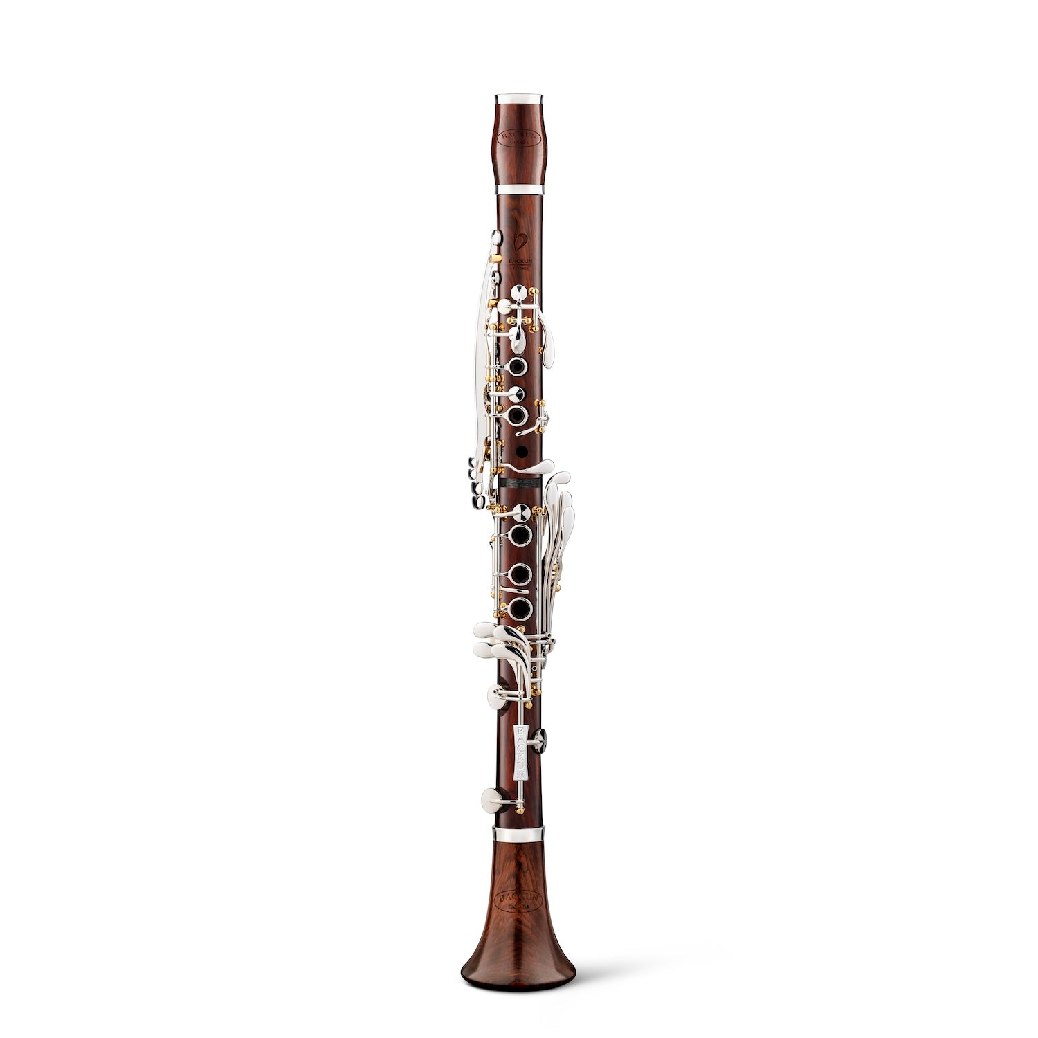 backun-bb-clarinet-essence-cocobolo-silver-with-gold-posts-front
