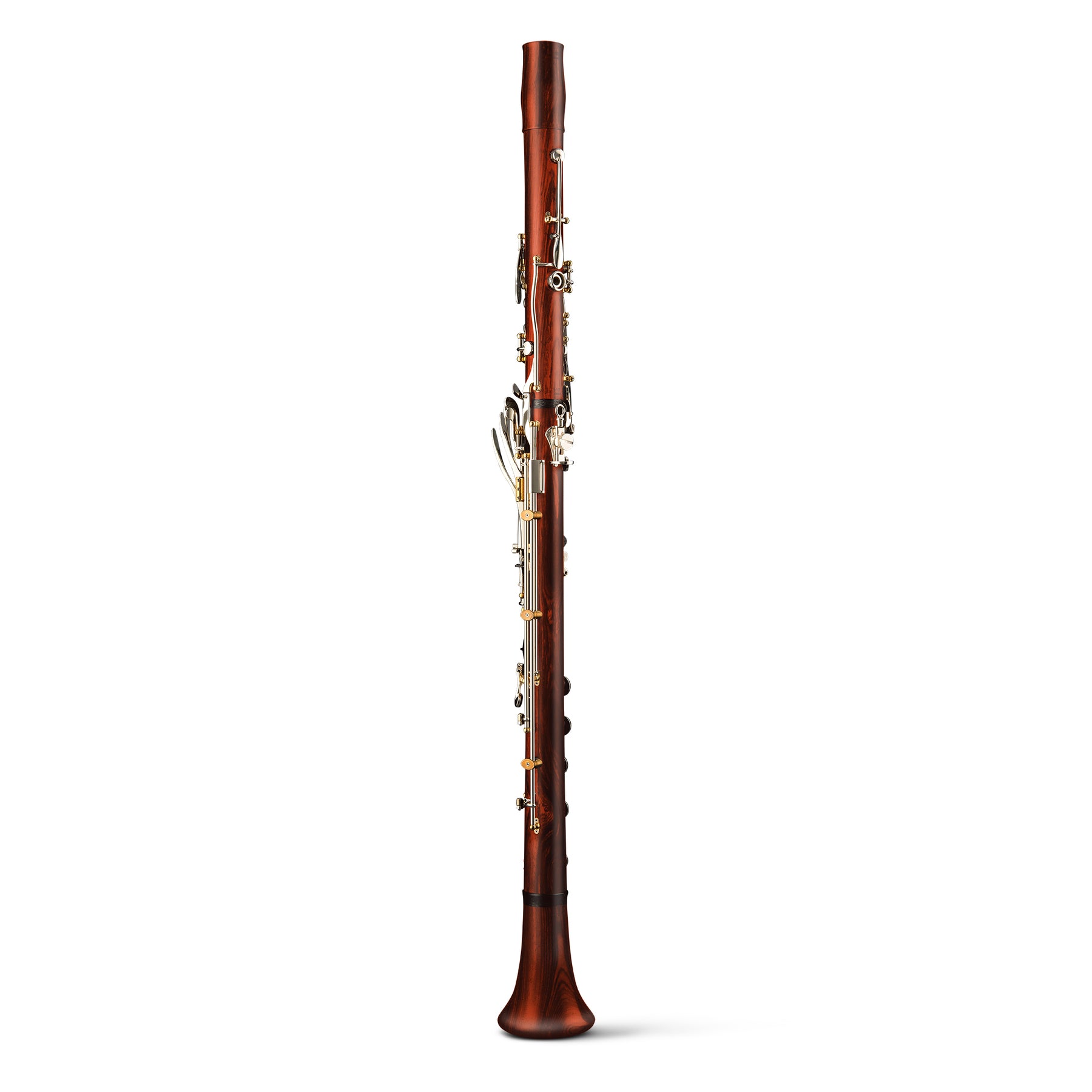 Backun Lumière Basset A Clarinet Cocobolo Silver Keys with Gold Posts Back
