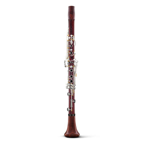 backun-a-clarinet-Q-series-cocobolo-silver-with-gold-posts-front