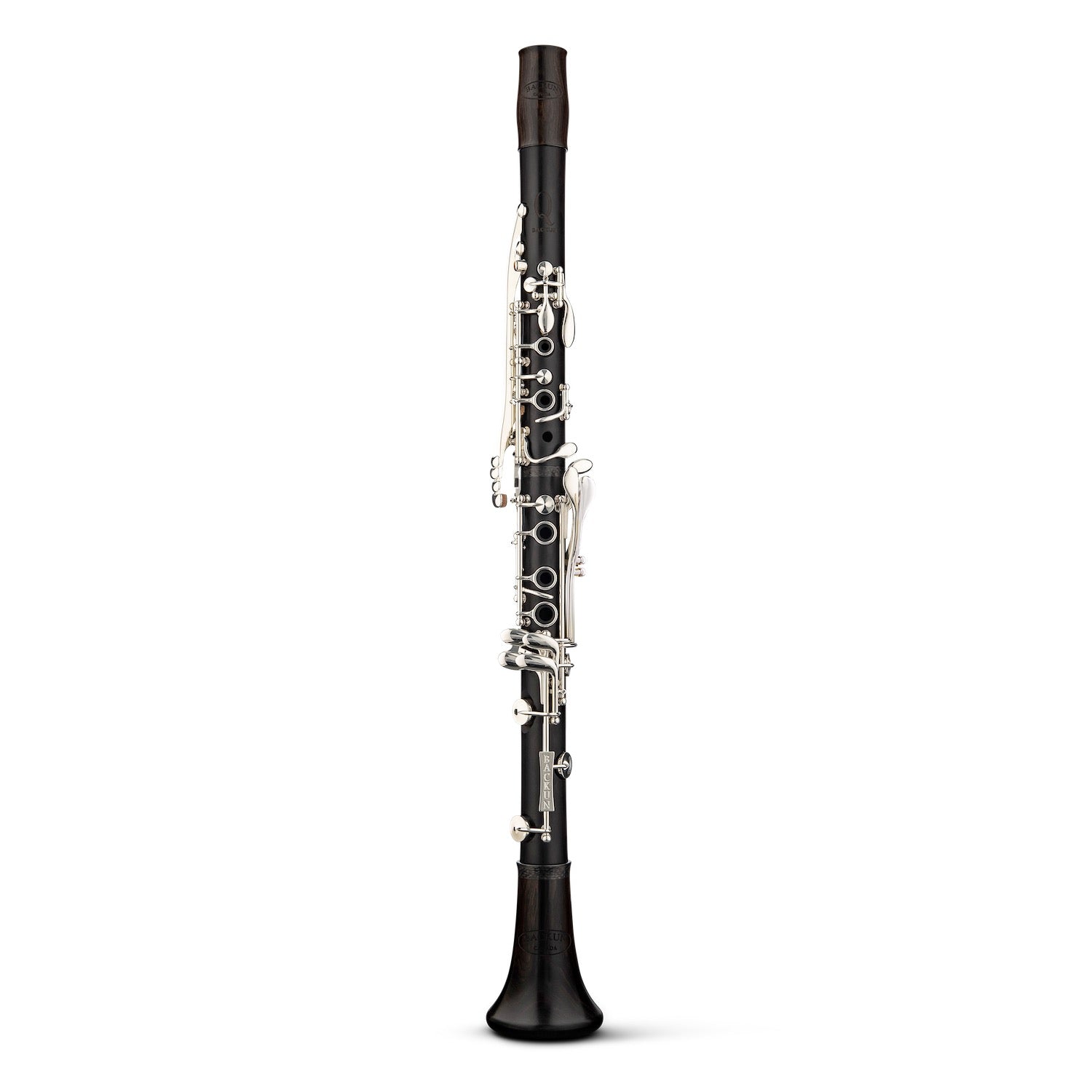 backun-a-clarinet-Q-series-grenadilla-silver-front