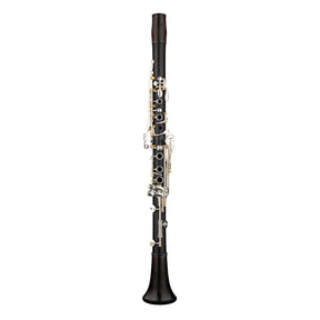 backun-a-clarinet-Q-series-grenadilla-silver-with-gold-posts-with-eb-lever-front